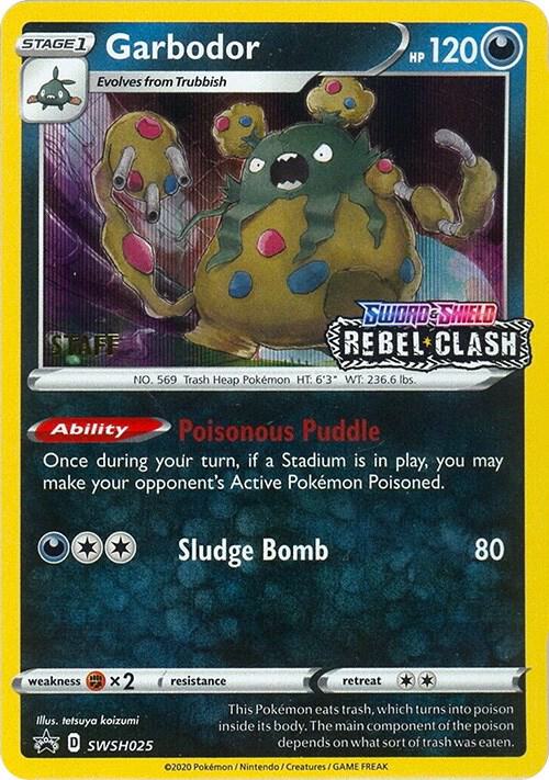 Garbodor - SWSH025 (Prerelease) [Staff] [SWSH: Sword & Shield Promo Cards] SWSH025