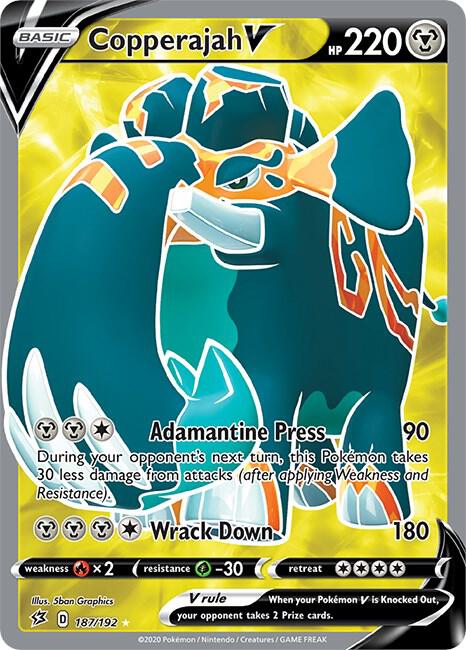 Copperajah V (Full Art) [SWSH02: Rebel Clash] 187/192