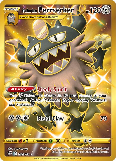 Galarian Perrserker (Secret) [SWSH02: Rebel Clash] 205/192