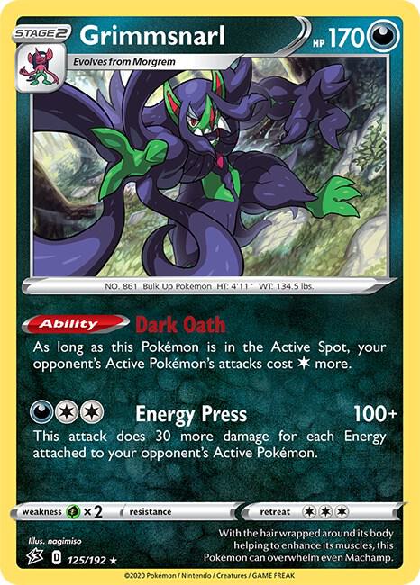 Grimmsnarl - 125/192 (Non-Holo) [Deck Exclusives] 125/192