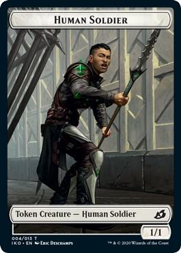 Human Soldier Token (004) [Ikoria: Lair of Behemoths] 4