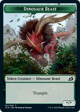 Dinosaur Beast Token [Ikoria: Lair of Behemoths] 11