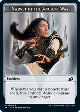Emblem - Narset of the Ancient Way [Ikoria: Lair of Behemoths] 12