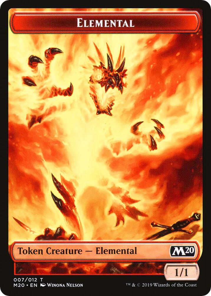 Elemental // Satyr Double-Sided Token (Challenger 2020) [Unique and Miscellaneous Promos] 7 // 9