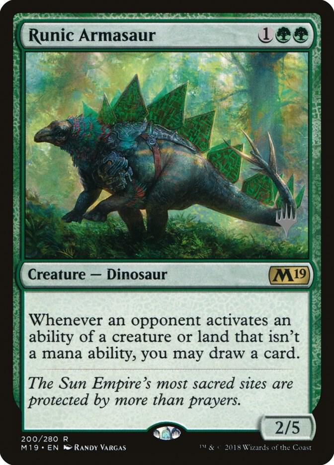 Runic Armasaur [Promo Pack: Ikoria] 200