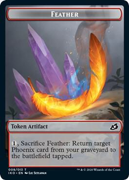 Feather // Human Soldier (005) Double-Sided Token [Ikoria: Lair of Behemoths] 9 // 5