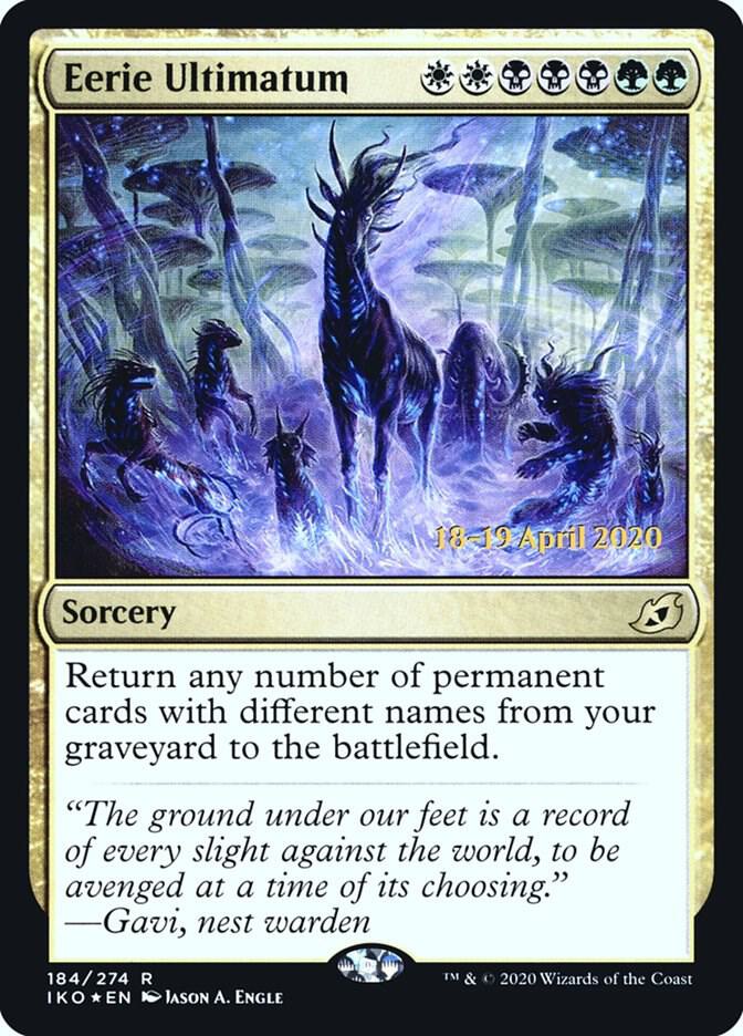 Eerie Ultimatum [Prerelease Cards] 184