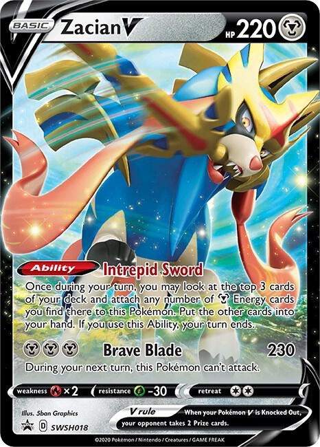 Zacian V - SWSH018 [SWSH: Sword & Shield Promo Cards] SWSH018