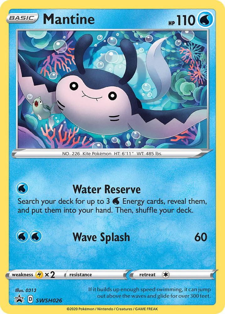 Mantine - SWSH026 [SWSH: Sword & Shield Promo Cards] SWSH026