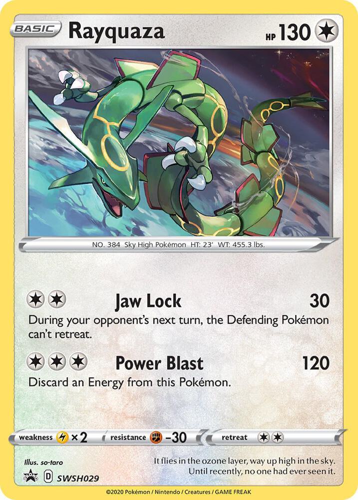 Rayquaza - SWSH029 [SWSH: Sword & Shield Promo Cards] SWSH029