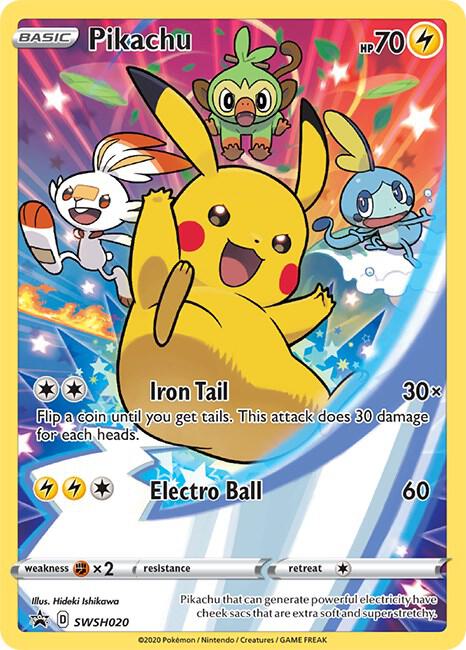 Pikachu - SWSH020 [SWSH: Sword & Shield Promo Cards] SWSH020