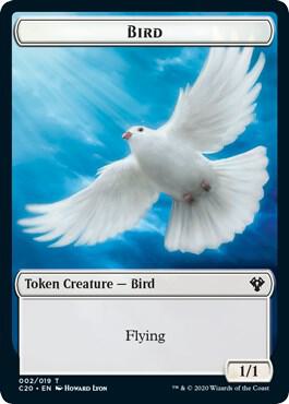 Bird // Dinosaur Cat Double-Sided Token [Commander 2020] 2 // 16