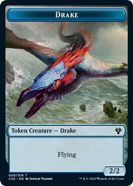 Drake // Insect (018) Double-Sided Token [Commander 2020] 8 // 18