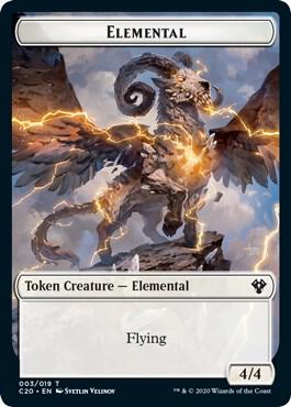 Elemental (003) // Soldier Double-Sided Token [Commander 2020] 3 // 5