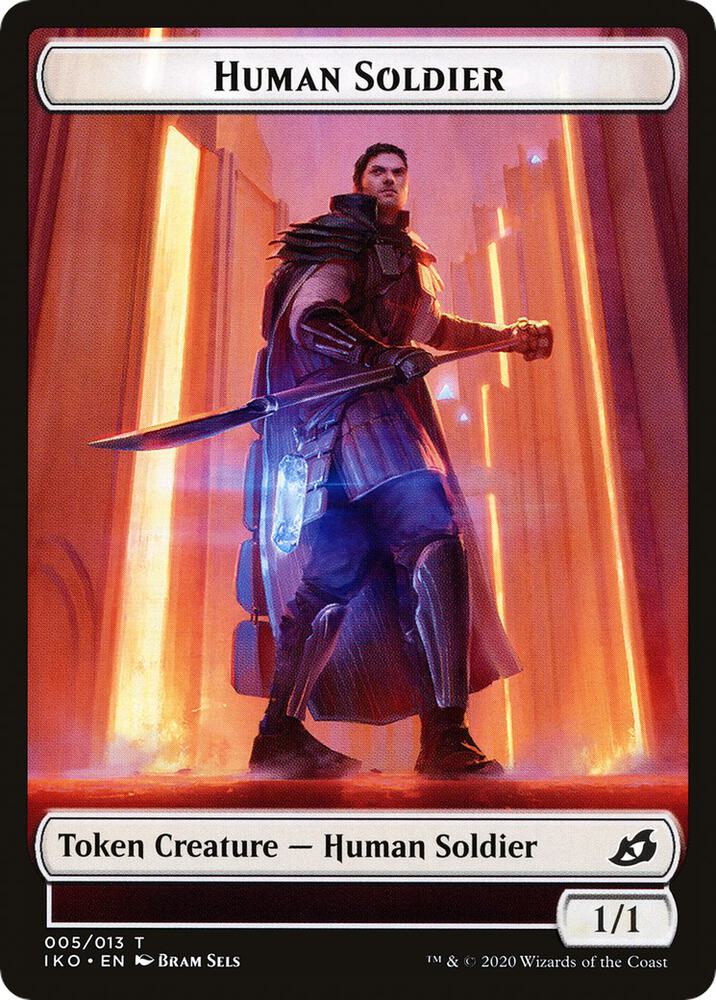 Human Soldier (005) // Drake Double-Sided Token [Commander 2020] 5 // 8