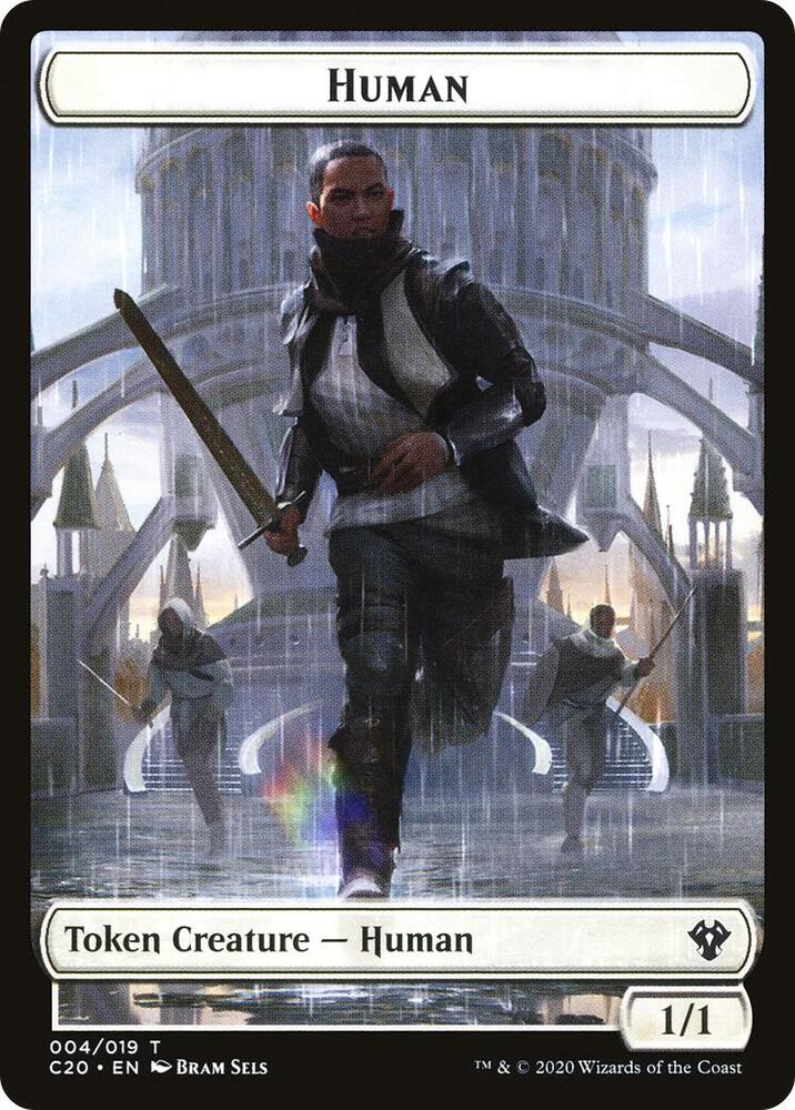 Human // Treasure Double-Sided Token [Commander 2020] 4 // 19