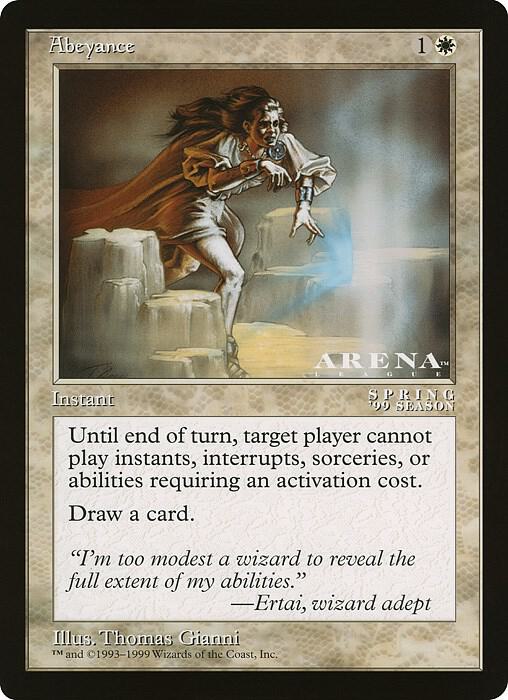 Abeyance (Arena League) [Oversize Cards]