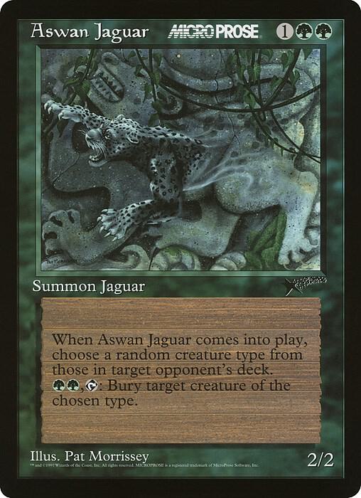 Aswan Jaguar (MicroProse) [Oversize Cards]