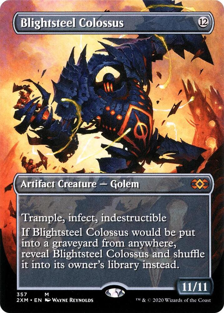 Blightsteel Colossus (Borderless) [Double Masters] 357