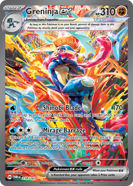 Greninja ex - 214/167 Twilight Masquerade