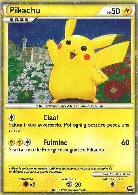 Pikachu (Italian) [Pikachu World Collection Promos] PW 2