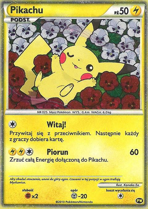 Pikachu (Polish) [Pikachu World Collection Promos] PW 8