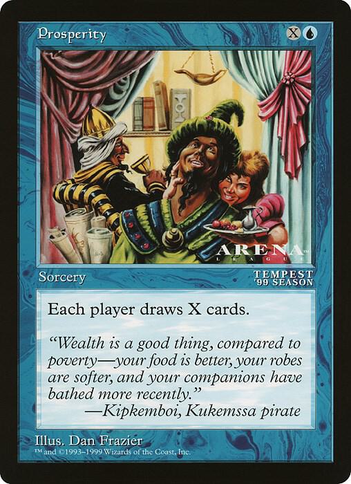 Prosperity (Arena League) [Oversize Cards]