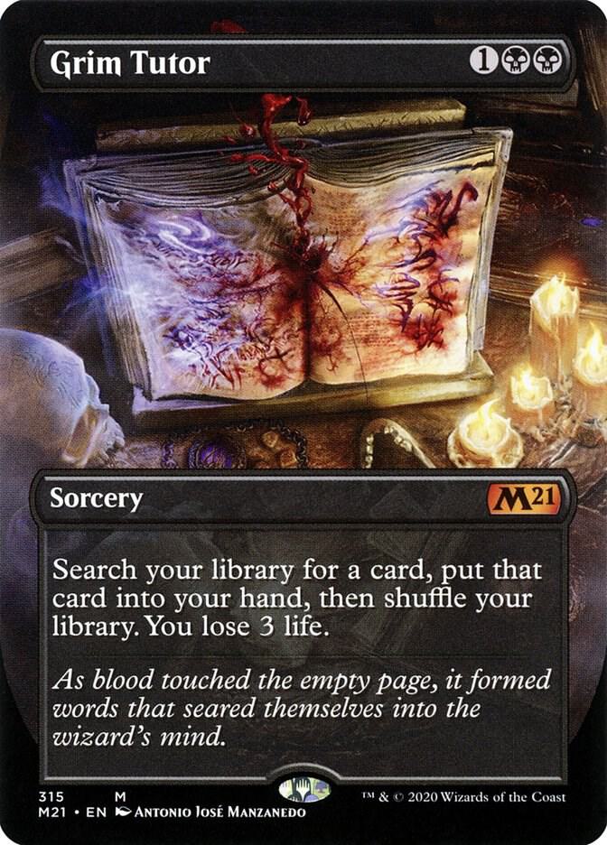 Grim Tutor (Alternate Art) [Core Set 2021] 315