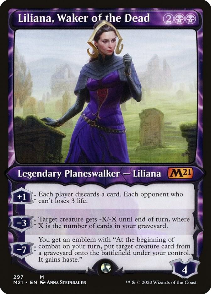 Liliana, Waker of the Dead (Showcase) [Core Set 2021] 297