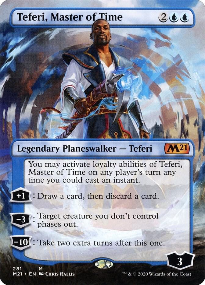 Teferi, Master of Time (Borderless) [Core Set 2021] 281