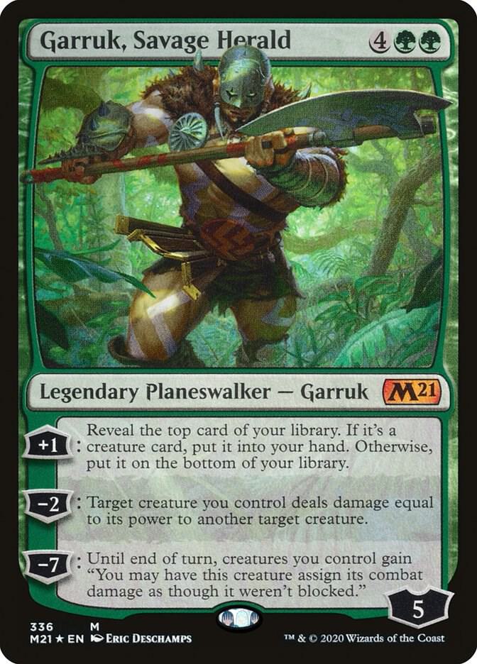 Garruk, Savage Herald [Core Set 2021] 336