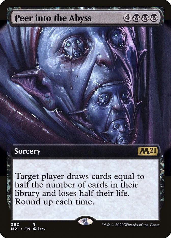 Peer Into the Abyss (Extended Art) [Core Set 2021] 360