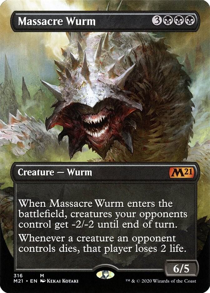 Massacre Wurm (Alternate Art) [Core Set 2021] 316