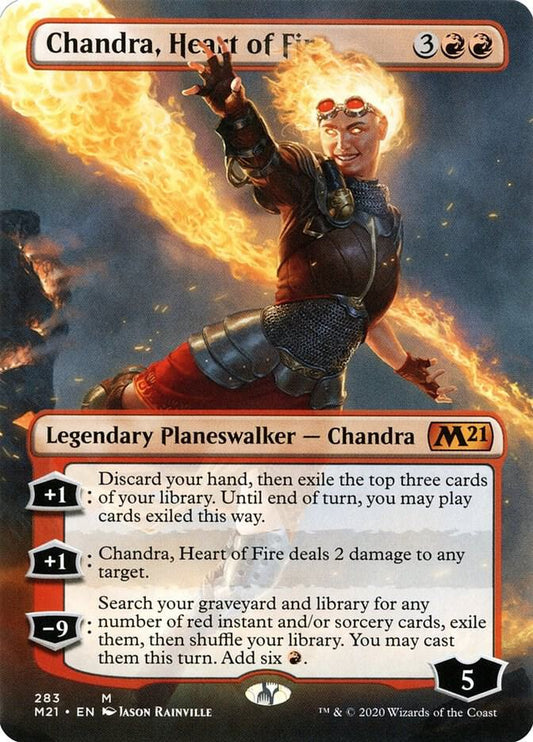 Chandra, Heart of Fire (Borderless) [Core Set 2021] 283