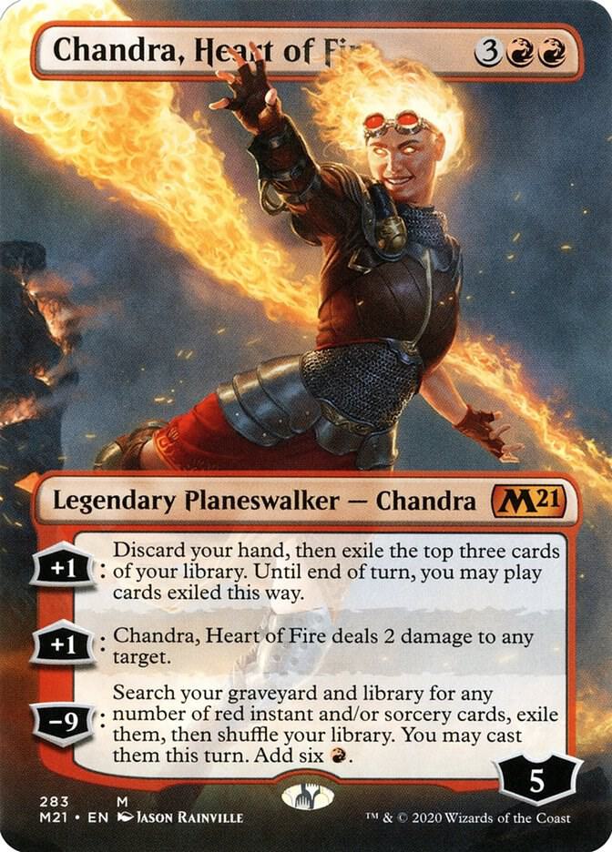 Chandra, Heart of Fire (Borderless) [Core Set 2021] 283