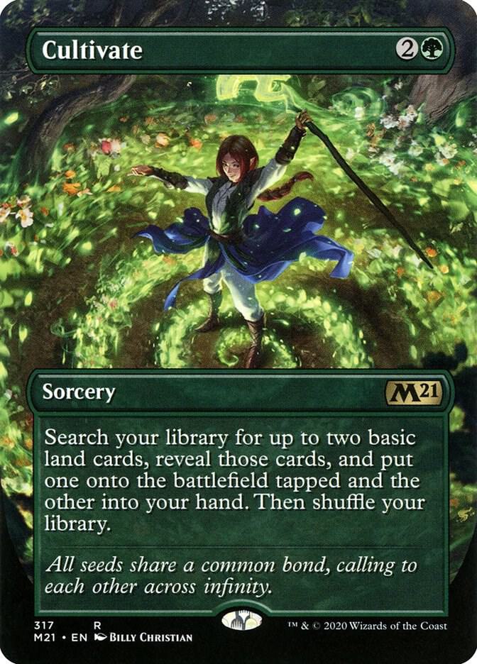 Cultivate (Alternate Art) [Core Set 2021] 317