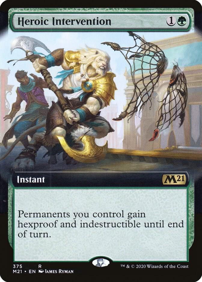 Heroic Intervention (Extended Art) [Core Set 2021] 375
