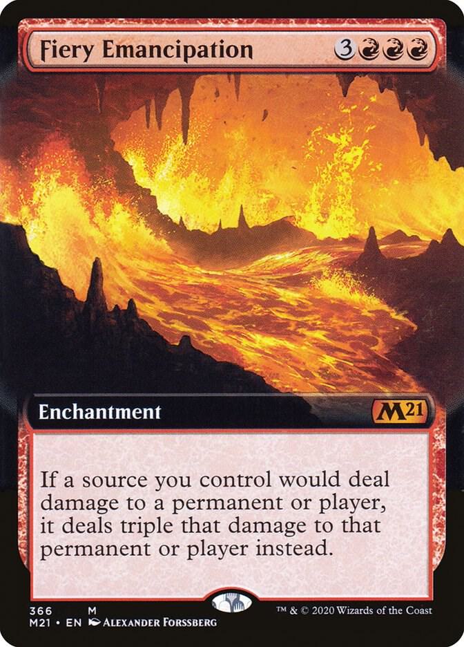 Fiery Emancipation (Extended Art) [Core Set 2021] 366