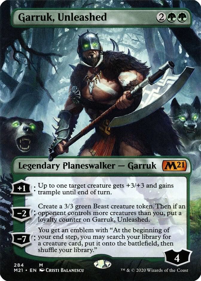 Garruk, Unleashed (Borderless) [Core Set 2021] 284