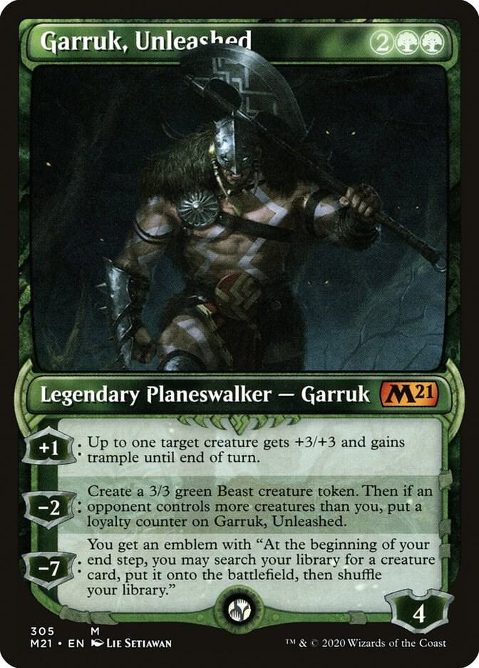 Garruk, Unleashed (Showcase) [Core Set 2021] 305