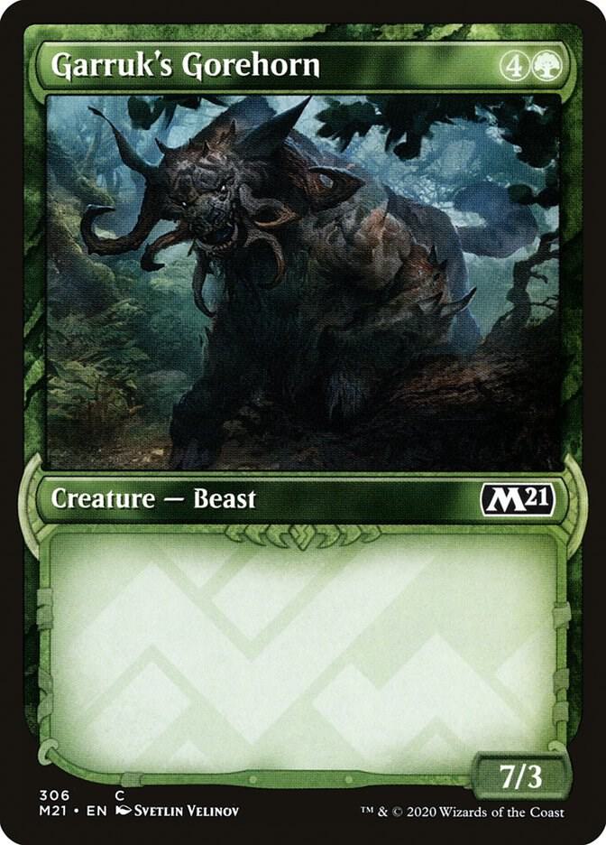Garruk's Gorehorn (Showcase) [Core Set 2021] 306