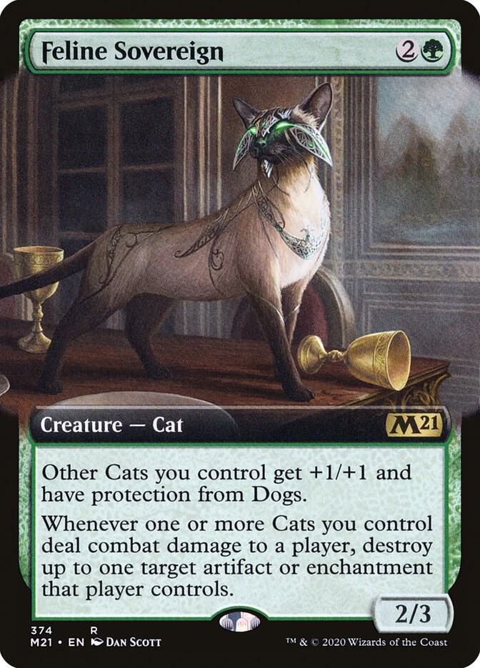 Feline Sovereign (Extended Art) [Core Set 2021] 374