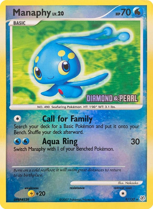 Manaphy - 9/130 [Diamond & Pearl] [Burger King Promos] 009/130