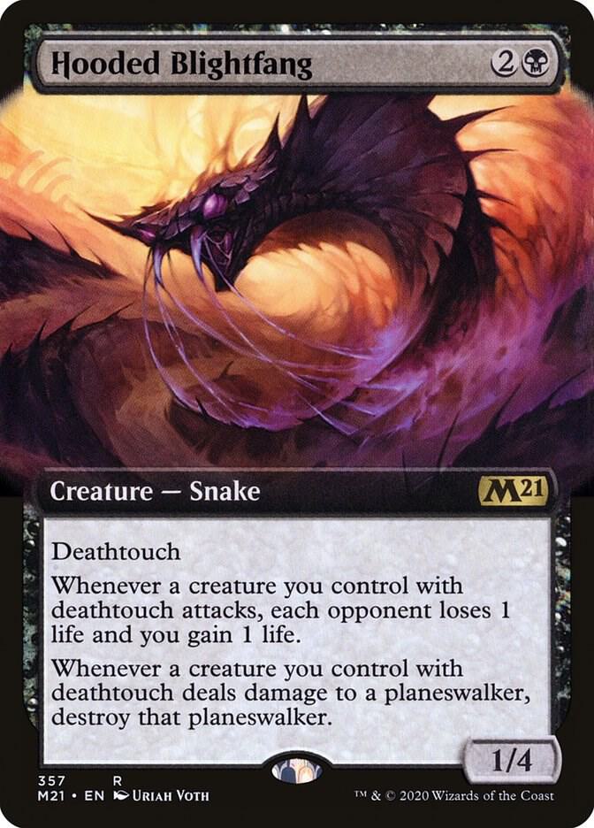 Hooded Blightfang (Extended Art) [Core Set 2021] 357