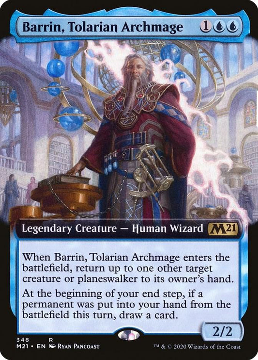 Barrin, Tolarian Archmage (Extended Art) [Core Set 2021] 348