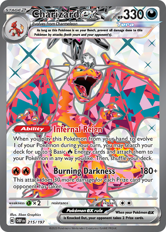 Charizard ex - 215/197 Obsidian Flames