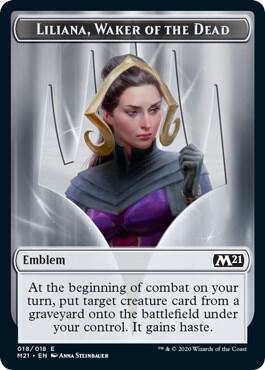 Emblem - Liliana, Waker of the Dead [Core Set 2021] 18