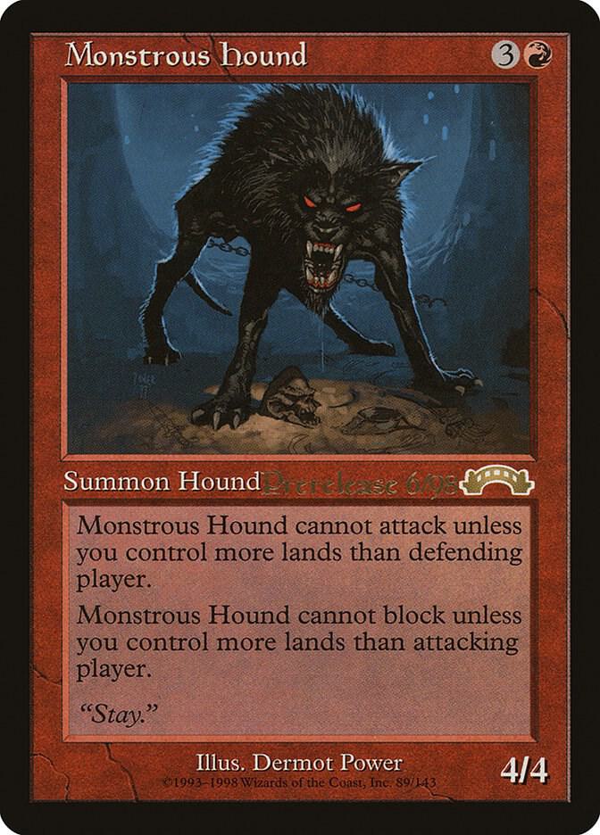 Monstrous Hound [Prerelease Cards] 3