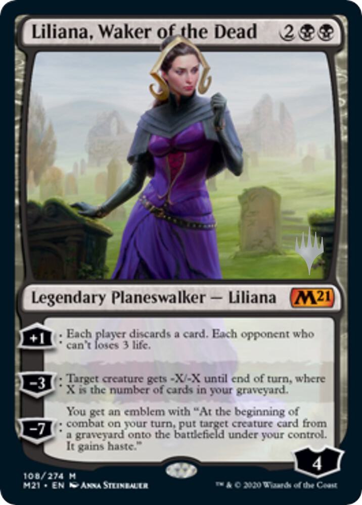 Liliana, Waker of the Dead [Promo Pack: Core Set 2021] 108