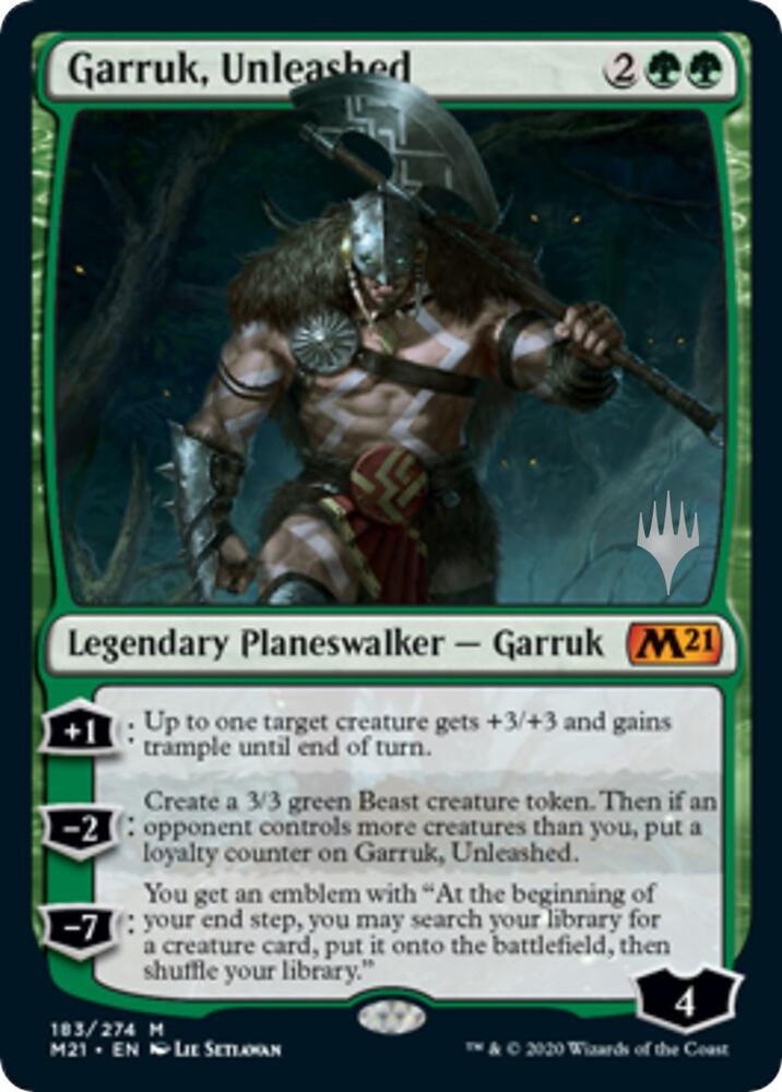 Garruk, Unleashed [Promo Pack: Core Set 2021] 183